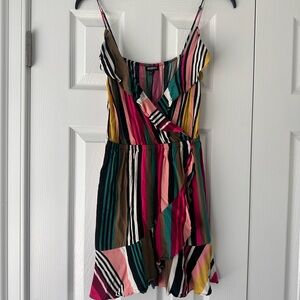Express Colorful Striped Sleeveless Dress